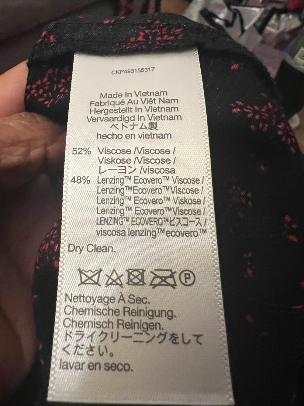 Madewell NWT Black Red Floral Satin Midi Shirtdress Western Size 8 Cottagecore - Picture 6 of 8